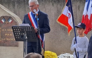 Commémoration du 11 novembre 2025 à Aubord.